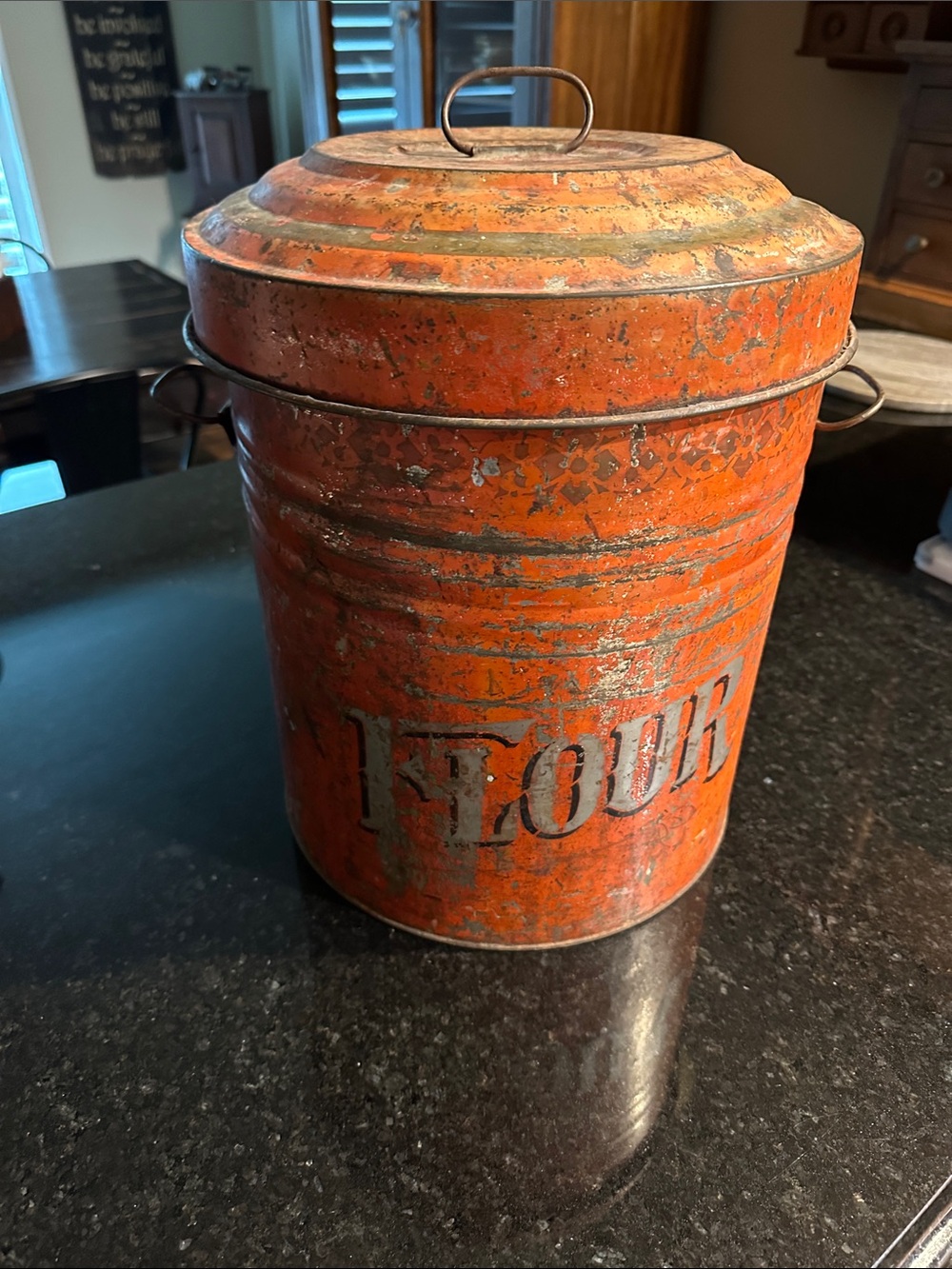 Antique Flour Tin